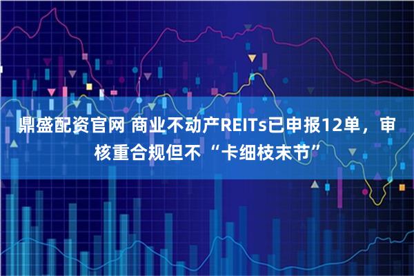 鼎盛配资官网 商业不动产REITs已申报12单，审核重合规但不 “卡细枝末节”